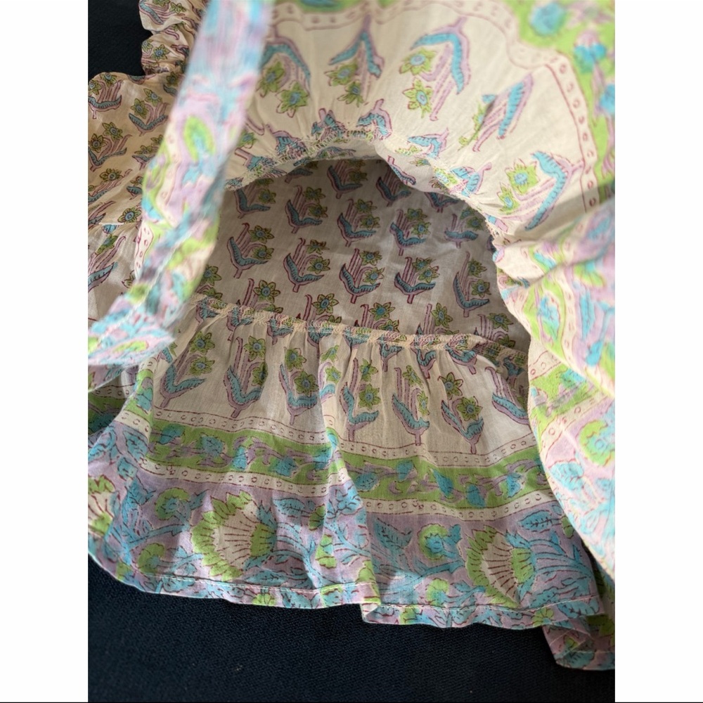 Floral Ruffle Blouse - Multicolor - Picture 8 of 9